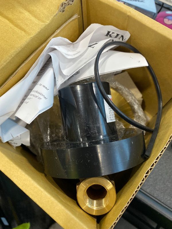 Photo 1 of **UNTESTED**
Kingston Brass KB3007PL Vintage Volume Control with Lever Handle, Brushed Brass, 5-3/8" (L) x 3" (D)