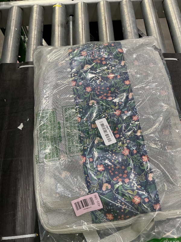 Photo 1 of 10 Set Compression Packing Cubes for Travel Essentials,Compressible Expandable Packing Cubes for Suitcase,OlarHike Luggage Organizer Bags,Handy Helper for Organizing Clothes(Dark Blue Floral)