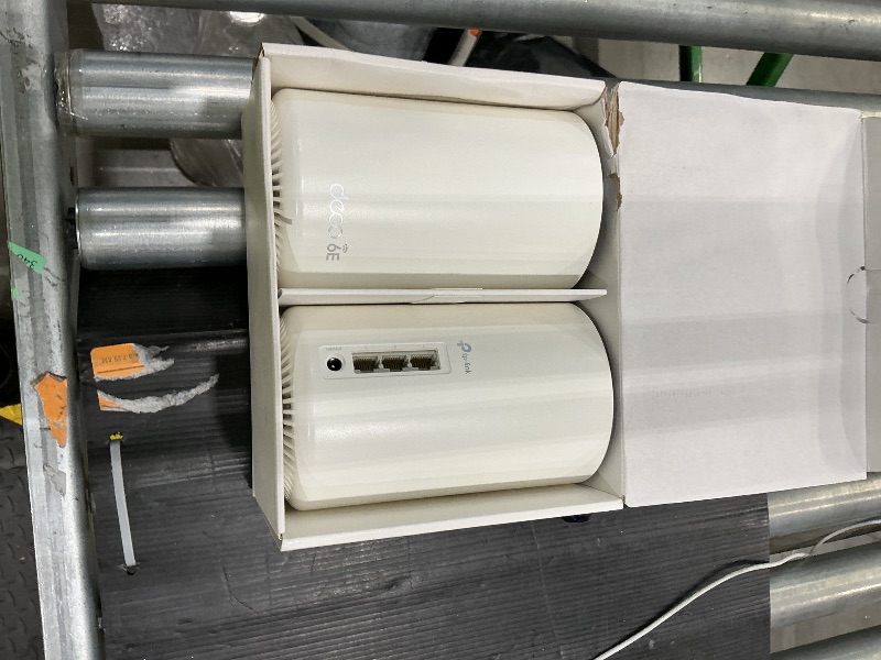 Photo 1 of 
TP-Link Deco Wi-Fi 6 Tri-Band Whole-Home Mesh Wi-Fi System, 3-Pack AX3600 (Renewed)