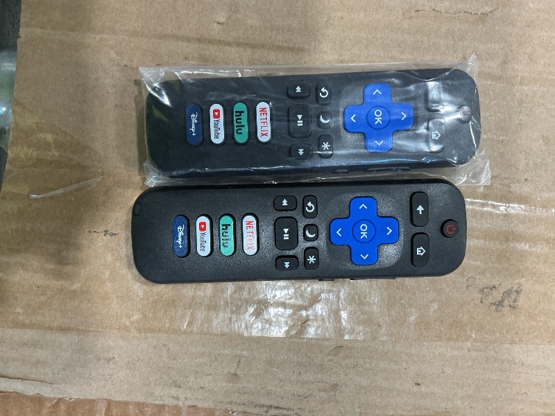 Photo 1 of (Pack of 2) Replacement Remote Control Only for Roku TV, Compatible for TCL Roku/Hisense Roku/Onn Roku/Sharp Roku/Element Roku/Westinghouse Roku/Philips Roku Smart TVs (Not for Roku Stick and Box)