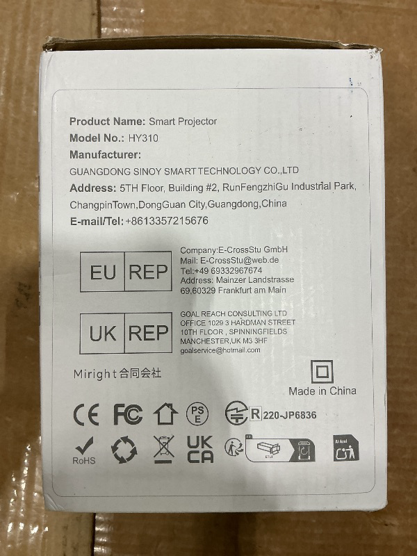 Photo 1 of ?Auto Focus&1080P?Magcubic Mini Smart Projector with 4K Support, Portable Projector with Wifi and Bluetooth, 5W Speaker, Built in Apps, Voice Control, Outdoor Movie Projector