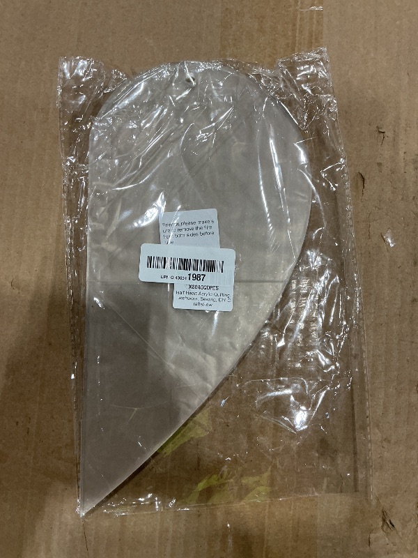 Photo 1 of **PARTIAL SET**
Half Heart Acrylic Quilting Template Set, for Patchwork, Sewing, DIY Crafts