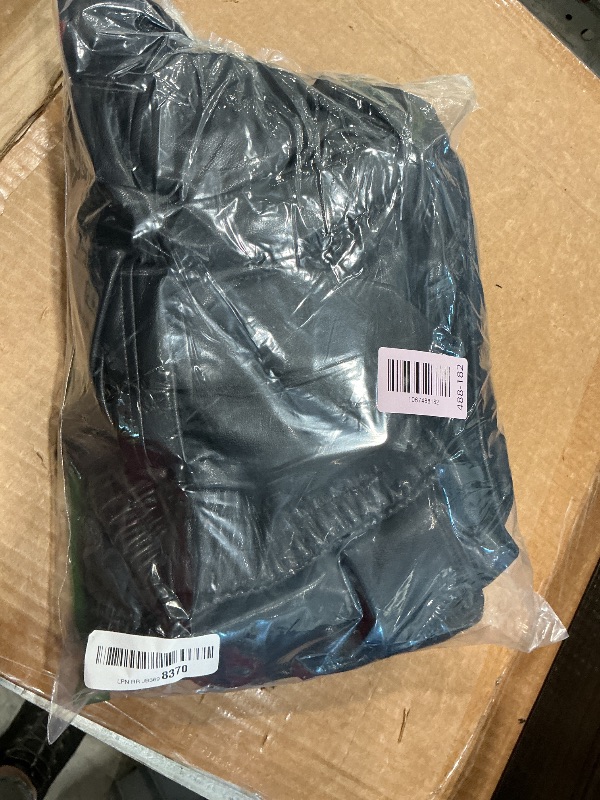 Photo 1 of DIASHINY Women Faux Leather Jacket Oversized Moto Biker Coat Plus Size Loose Motocycle Outwear Black XL