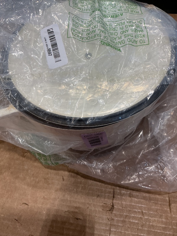 View 2 of [Handles are stained] CAROTE 5QT Enameled Cast Iron Dutch Oven Pot with Lid, Heavy-Duty Dutch Oven for Sourdough Bread Baking, Braising, Stews, Roasting, Healthy & Non-Toxic, Dual Handles, All Stovetop Compatible, Oven Safe up to 500° F, White