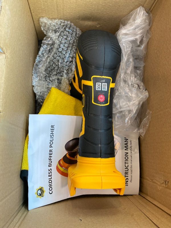 Photo 1 of **EVERYTHING WORKS GREAT** Niusken Cordless Car Buffer Polisher kit [2x 2000mAh 21V Batteries & 18 PCS Attachments] 6-Speed Orbital Design, LED Display, 6 Inch Lightweight Detailing Tool for Waxing, Polishing & Scratch Removal