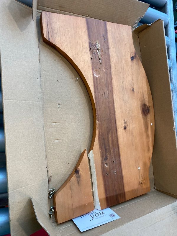 Photo 1 of ***SEE CLERK NOTES**
HOLANA Foldable Toilet Stool for Bathroom Adults - 7.2" Acacia Wood Poop Stool for Kids - Pooping Stool Squat with Anti Slip Layer - Bathroom Stools for Sitting/Travel (Acacia Wood 7.2" Height)