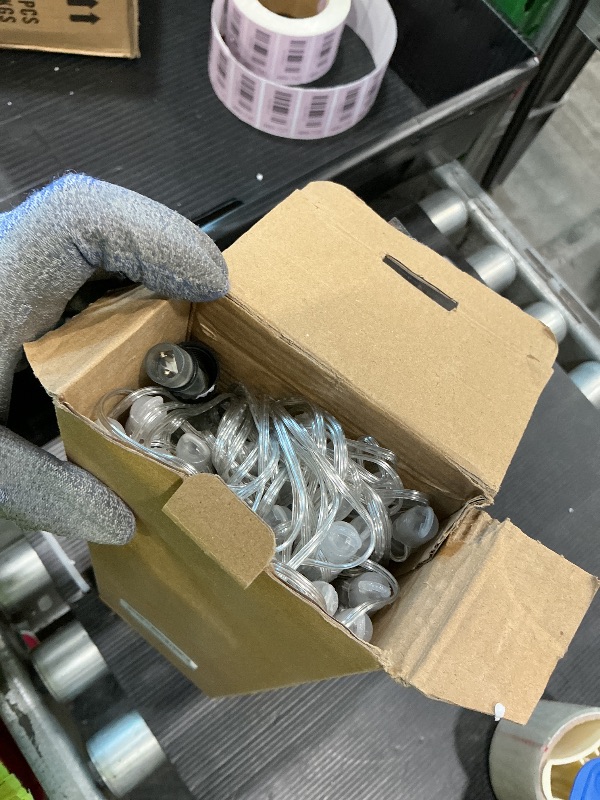 Photo 1 of *Missing pieces/plugs * iBaycon 20 Tubes 480 LED Halloween Meteor Shower Rain Lights, 11.8 inches Cascading Icicle Lights, Connectable Holiday Party Halloween Decorations