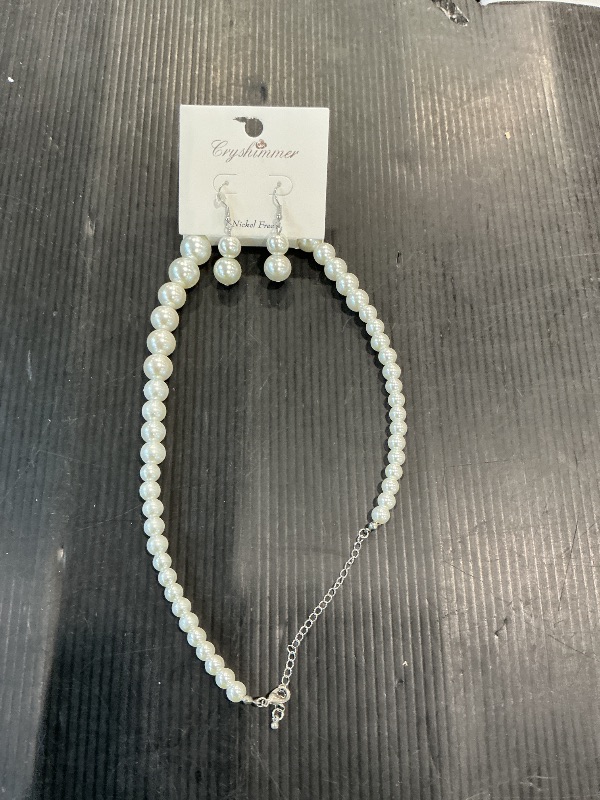 Photo 1 of ***SEE CLERK COMMENTS*** Fashion Classic Faux Pearl Red Carnelian Jewelry Set Necklace Bracelet Earrings for Women