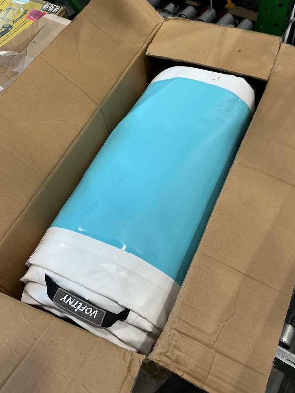 Photo 1 of **USED**
VOFiTNY All Purpose Double faced Gymnastics Air Mat 16’x3.3’x4’’ Sturdy Tumble Track for Home/Gym Cyan/HotPink