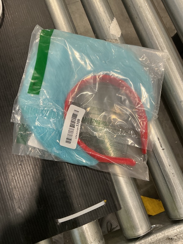 Photo 1 of ***SEE CLERK COMMENTS*** KINTOMG 2 PCS Blue Fuzzy Costume Headbands for Kids and Adults-Halloween Christmas Festival Theme Party World Book Day Cosplay Costume Accessories