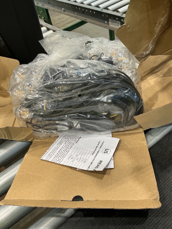 Photo 1 of 100ft Outdoor String Lights Waterproof/Connectable/Dimmable with 52 LED Shatterproof Bulbs,2-Pack 50ft UL Listed Globe G40 String Lights Outside Lighting for Patio Backyard Cafe Party Wedding Garden