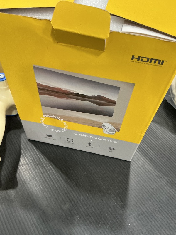 Photo 1 of ?Electric Focus?Projector with WiFi 6 and Bluetooth 5.0, Mini Portable Native 720P with 4K Support, Smart Proyector Built in Android 14, Auto Vertical Keystone, Home Movie Projectors for Outdoor