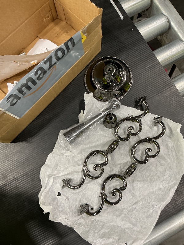 Photo 1 of *Missing Parts*
FANWNKI 5-Candle Metal Candelabra 10.2 Inch Tall Candlestick Candle Holders for Home Decor Wedding Christmas Church Halloween Party, Black