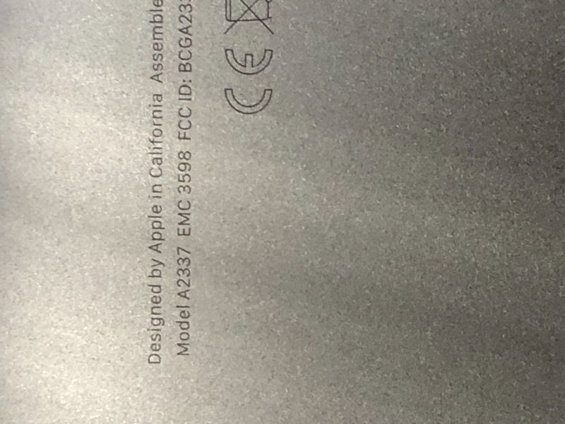 Photo 1 of **PASSWORD LOCKED** Apple 2020 MacBook Air Laptop with M1 chip; Midnight