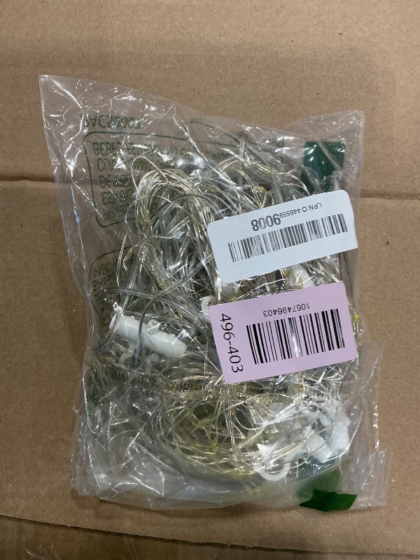 Photo 1 of ***MISSING REMOTE*** YEOLEH Curtain String Lights, Waterproof Copper Wire Curtain Lights with Control, 8 Modes USB Fairy Lights Plug in Good for Wedding Bedroom Party Home Christmas Decorations,(Colorful,7.9Ft x 5.9Ft)