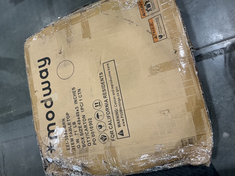 Photo 1 of ***SEE CLERKS NOTES*** Modway EEI-6313-WAL-BLK Pursuit 40" Dining Table, Walnut Black