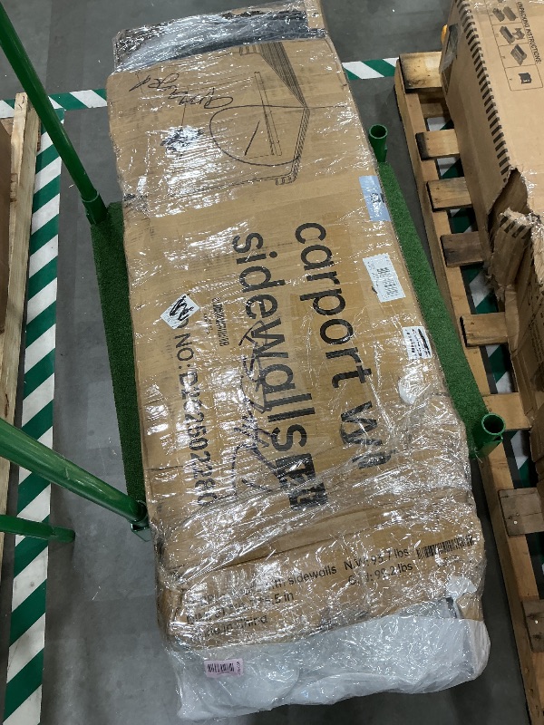 Photo 1 of ***SEE CLERK NOTES*** Caravan Canopy Tent Sidewalls for Domain Carport with Straps, Ideal for Garage Storage, Inflatable Garage Covering, black (Sidewalls Only)