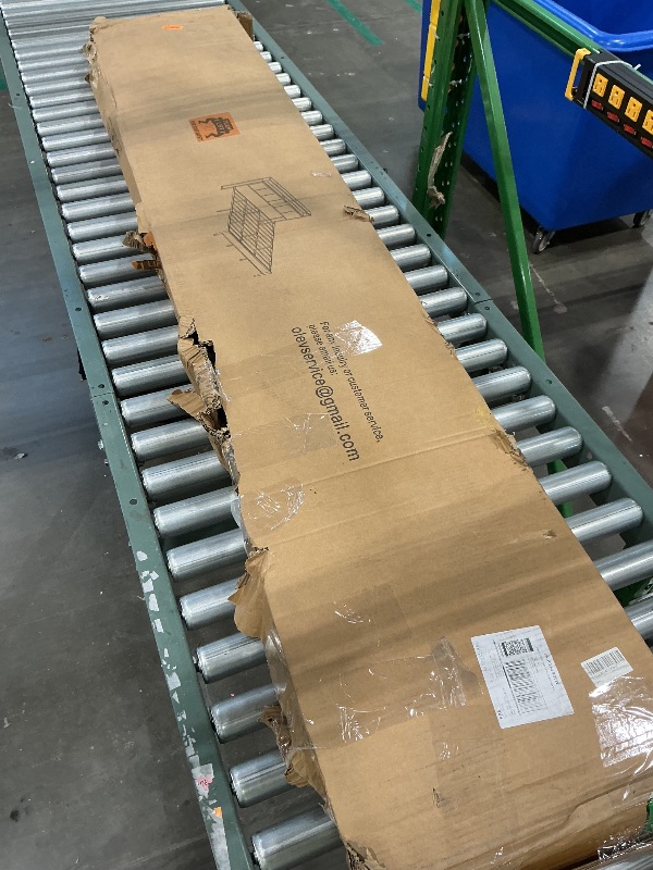 Photo 1 of **MISSING PARTS**
OLEVS King Bed Frame with Headboard, Metal Platform Bed King Size with 2-Tier Storage, LED Light & Charging Station Type C, No Box Spring Needed, Easy Assembly