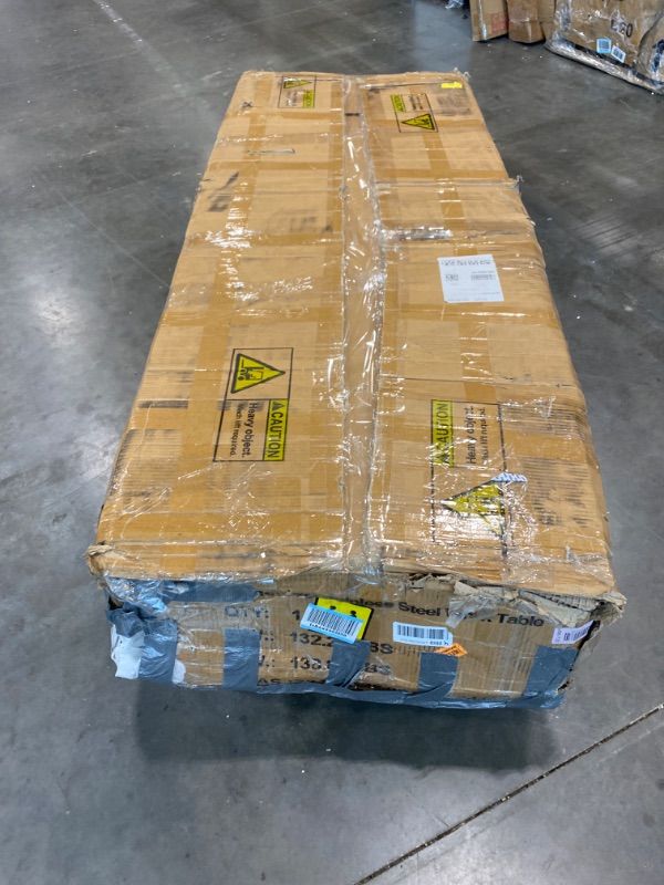 Photo 1 of **USED**ZZV Stainless Steel Table Cabinet for Prep & Work 21 x 70 Inch, Heavy Duty Prep Table with 4 Pull-Out Doors, Commercial Worktable with Cabinet for Kitchen, Restaurant, Hotel, Garage, and Warehouse