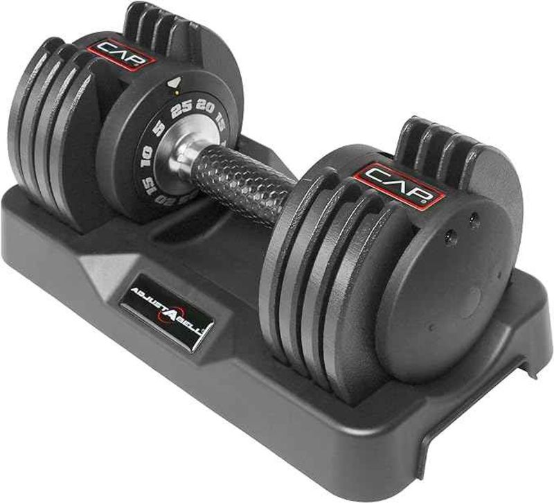 Photo 1 of **LOCKED**
AP Barbell ADJUSTABELL Adjustable Round Dumbbell Weights | 25 lb & 55 lb | Multiple Handle Options - Singles