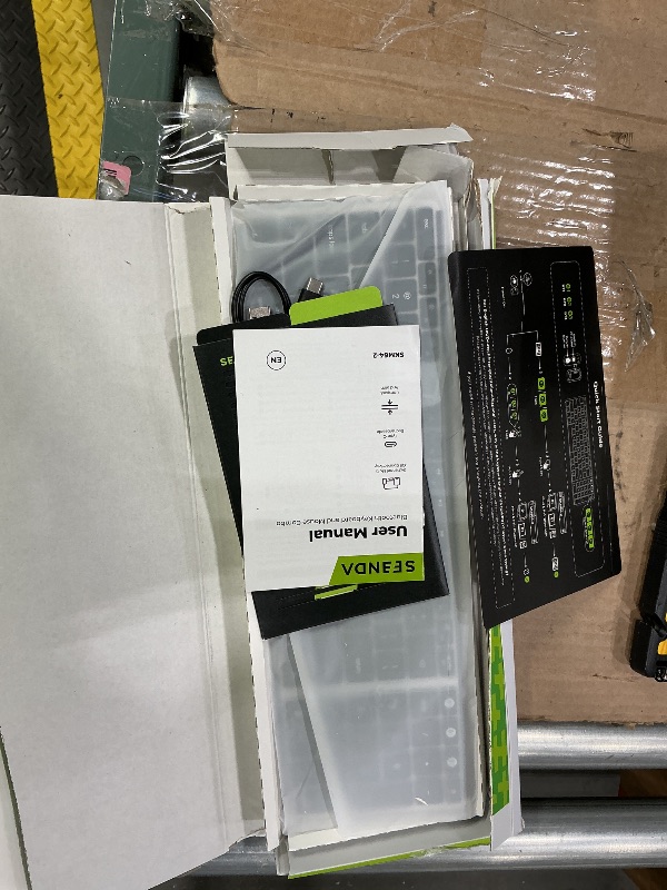 Photo 1 of *USED*
seenda Bluetooth Keyboard and Mouse for Mac, SKM64-2 Multi-Device Rechargeable Slim Wireless Keyboard Mouse Stainless Steel Full Size, Compatible with MacBook Pro/Air, iPad, Mac - Black Silver