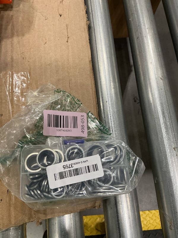 Photo 1 of 1/8'', 1/4'', 3/8'', 1/2'' Self-Centered Bonded Seal Oil Washers Drain Plug Gasket Assortment Kit