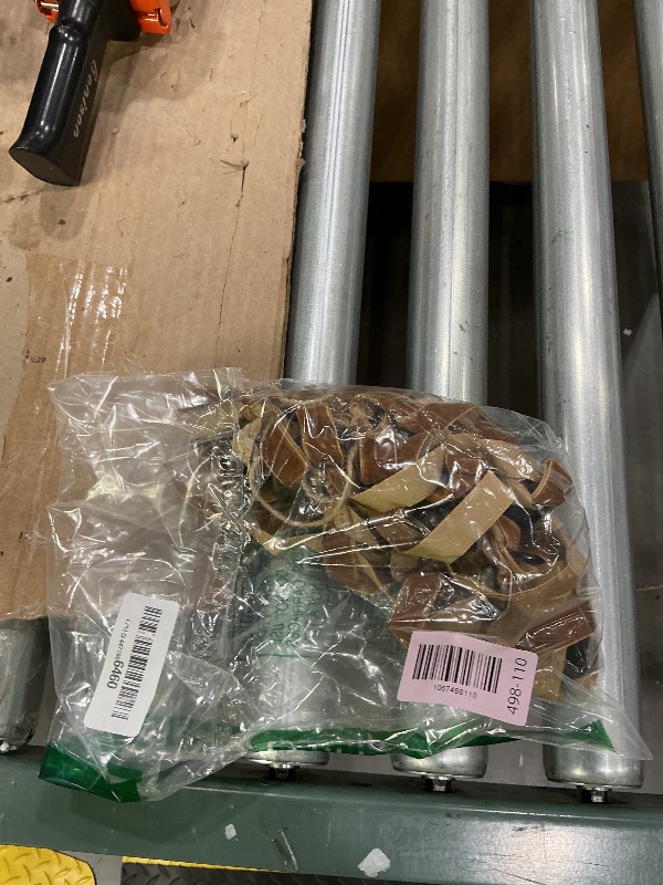 Photo 1 of **MINOR DAMAGE - USED**
Khaki Christmas Jingle Bell Garland with Velvet Bows Vintage Ribbon Bows Bells Banner 6 ft Christmas Hanging Ornaments Rustic Decor for Xmas Tree Home Mantel Fireplace Wall Staircase