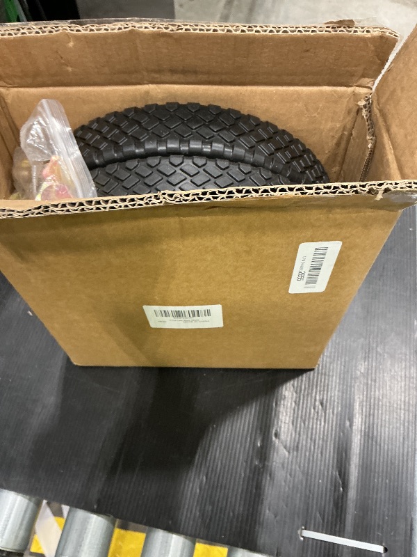 Photo 1 of 10 Inch Lawn Mower Wheels Wheel kits with Bolts & Nuts - Set of 2 Push Mower Plastic Wheels Fits Craftsman Mower Generator Garden Tiller Most Standard Lawn Mowers