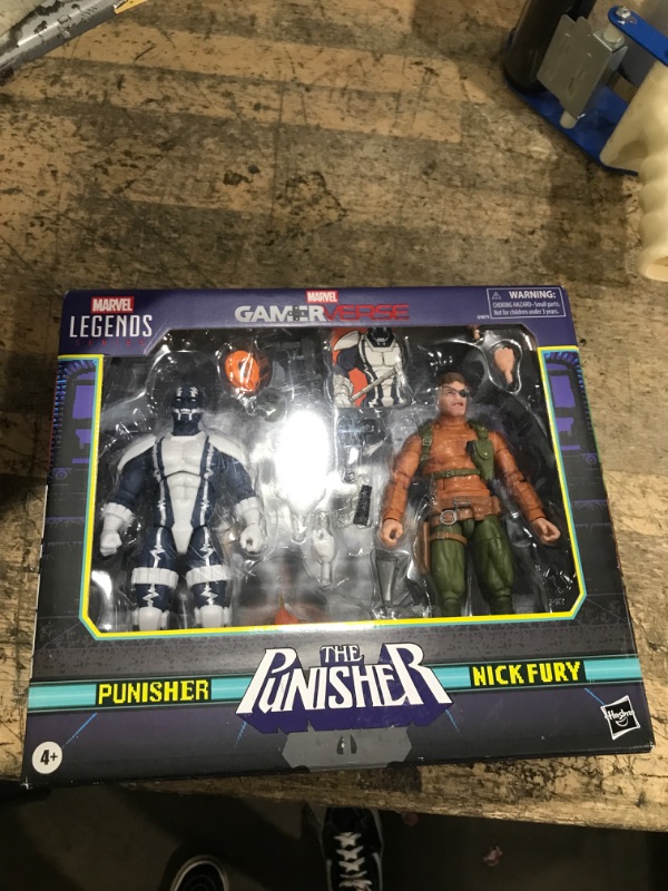 Photo 1 of *** CHECK COMMENTS*** Marvel Legends Series Gamerverse Punisher & Nick Fury, Retro Video Game-Inspired Collectible 6-Inch Action Figures