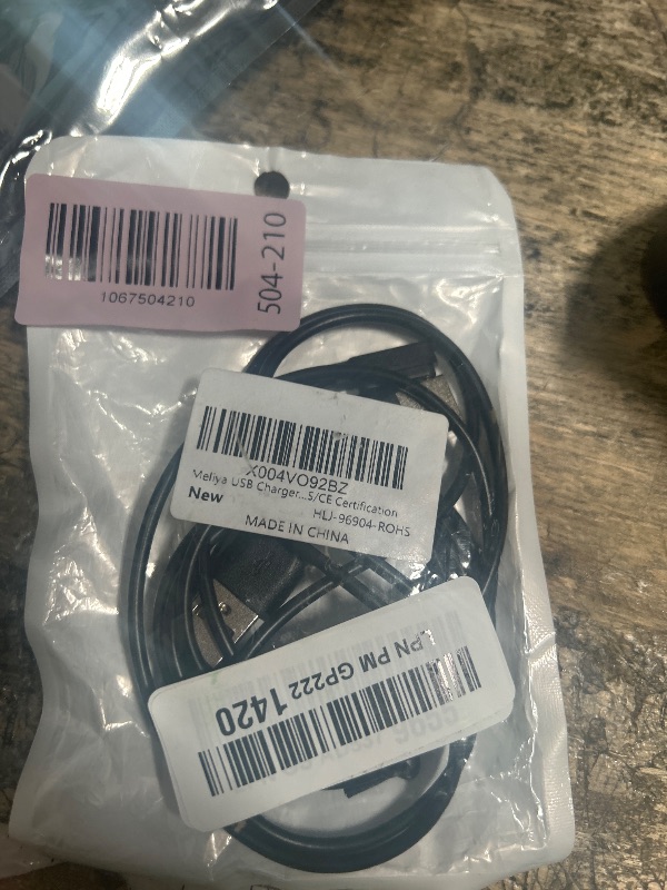 Photo 1 of 1 pc only * missing *Meliya USB Charger for ROHS Smart Watch Charger, 2 Pin 4mm Magnetic USB Charging Cable for Smart Watches with ROHS/CE Certification