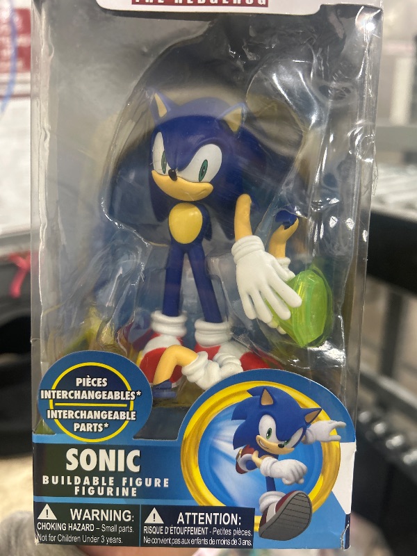 Photo 1 of (Pre-opened view images ) Toys – Sonic the Hedgehog Action Figure, 4" Buildable Poseable