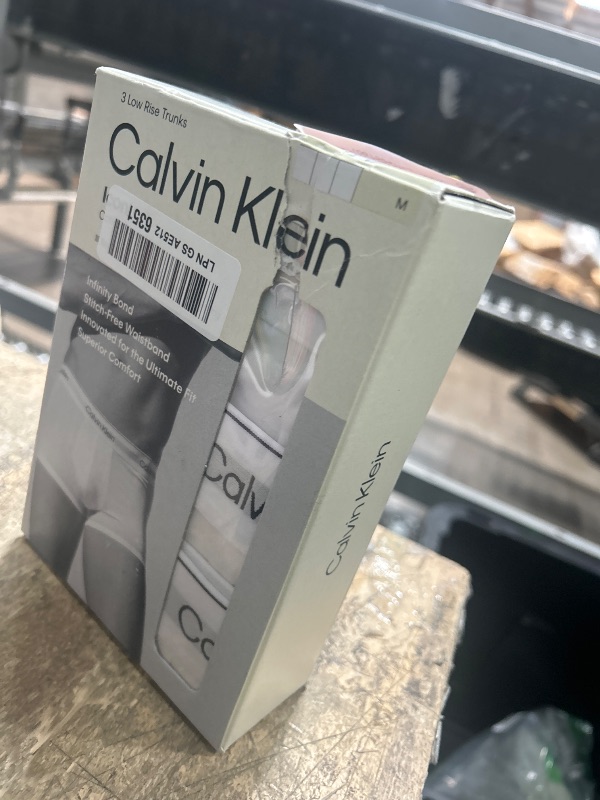Photo 1 of Medium *Calvin Klein Men's Icon Cotton Stretch 3-Pack Low Rise Trunk