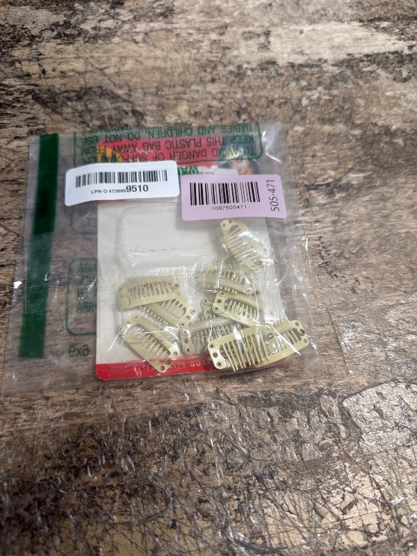 Photo 1 of " Magic Gold " Snap On WIG CLIP No Seams or Needles (12pcs. Beige)