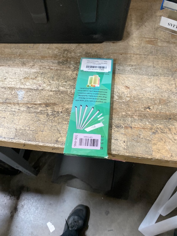 Photo 1 of [Angled Tips] 5 Pcs 10" Reusable Bubble Tea Straws & Smoothie Straws, 0.5" Wide Stainless Steel Straw, Metal Straw for Boba, Tapioca Pearl, Milkshakes, Jumbo Drinks | 2 Cleaning Brushes