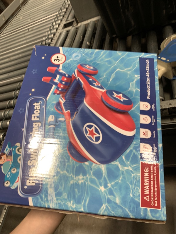 Photo 1 of ***MISSING SQUIRT GUN***ASDGZD Kids Pool Floats with Water Gun, Car Toddler Inflatable Pool Toys for Kids Age 3-8 Years Old, Summer Outdoor Water, Beach, Swimming Pool Toys Gift for Boys and Girls