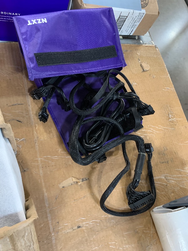 View 5 of *** Missing 2 cables and someone swapped out the C850 and put in a C750*** PARTS ONLY***
NZXT C750 Gold Core - 850W ATX 3.1 Power Supply - 80 Plus Gold - Cybenetics Platinum - Fully Modular - PCIe 5.1 600W 12V-2x6 - Zero RPM Fan - 105°C Capacitors - Black