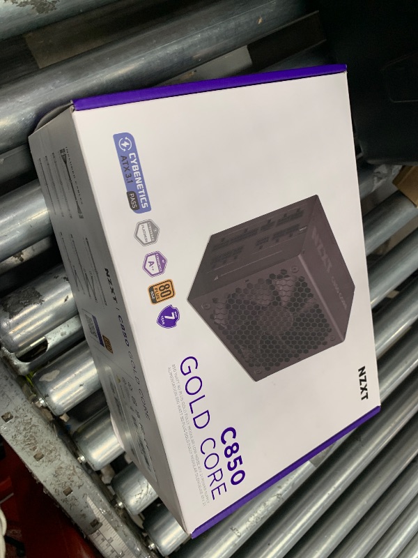 View 2 of *** Missing 2 cables and someone swapped out the C850 and put in a C750*** PARTS ONLY***
NZXT C750 Gold Core - 850W ATX 3.1 Power Supply - 80 Plus Gold - Cybenetics Platinum - Fully Modular - PCIe 5.1 600W 12V-2x6 - Zero RPM Fan - 105°C Capacitors - Black
