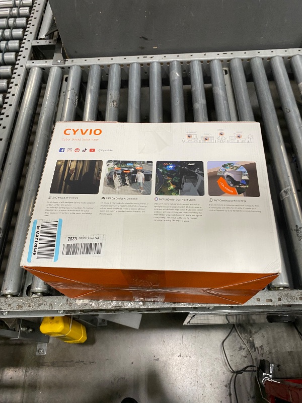 Photo 1 of **CAMERAS HAVE A PASSWORD ON THEM** CYVIO 4K PoE Seucrity Camera System, 8pcs 8MP PoE Turret Cameras for Home Indoor/Outdoor Use with AI Detection, 24-7 Recording, Color Night Vision,No Subscription,IP67, 4K 8CH NVR with 2TB HDD(N2838D)