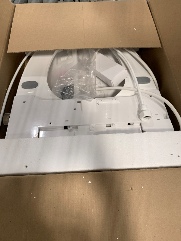 View 2 of *** MISSING PIECES ***
QMU Electric Bidet Toilet Seat Elongated, Heated Bidet Seat with Instant Warm Water, Warm Air Dryer, Self-Cleaning Stainless Steel Nozzle, Heated Seat, Night Light, Remote Control, Soft Close