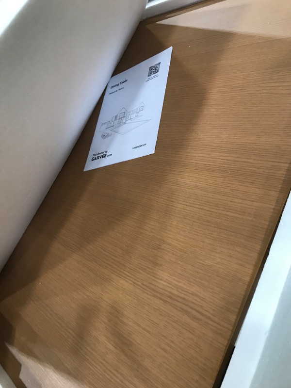 Photo 1 of **PARTS ONLY** Garvee 70.8" Dining Table for 6 8 10, Modern Dining Room Table with Storage, Wood Kitchen Table with Fluted Legs, Dinner Tables for Kitchen Dining Room,Nut-Brown