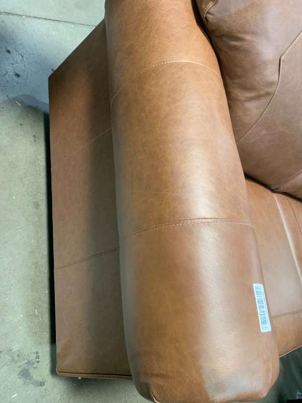 Photo 1 of ************MISSING ALL 4 LEGS******************
Signature Design by Ashley Carianna Classic Leather Match Loveseat with Nailhead Trim, Dark Brown