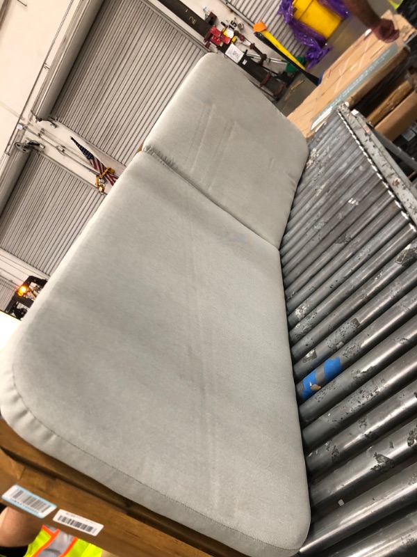 Photo 1 of *****RETAIL PRICE CHANGE $300*****Christopher Knight Home Milos Acacia Wood Chaise Lounge Chair Outdoor , Wooden Sunbathing Pool Lounger, Patio Chaise Lounge with Cushions, Adjustable Backrest Lounge Sofa, Light Gray+Teak 1PCS