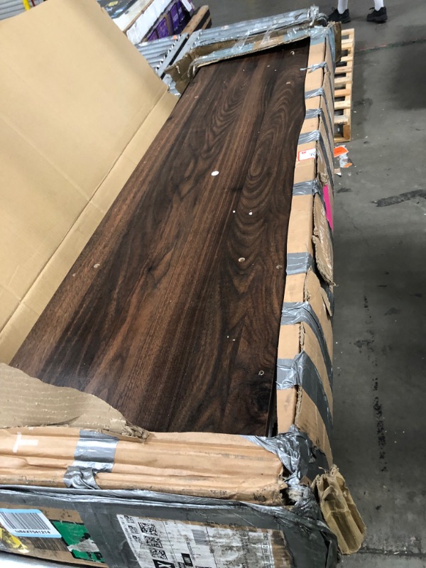 Photo 1 of **FOR PARTS ONLY, BROKEN PIECES**Sweetcrispy Farmhouse TV Stand 65 Inch for Living Room Bedroom Brown, Tall Entertainment Center with Storage Shelves, Media Console Cabinet with Wood Board, 300 LBS Capacity and Sliding Barn Door