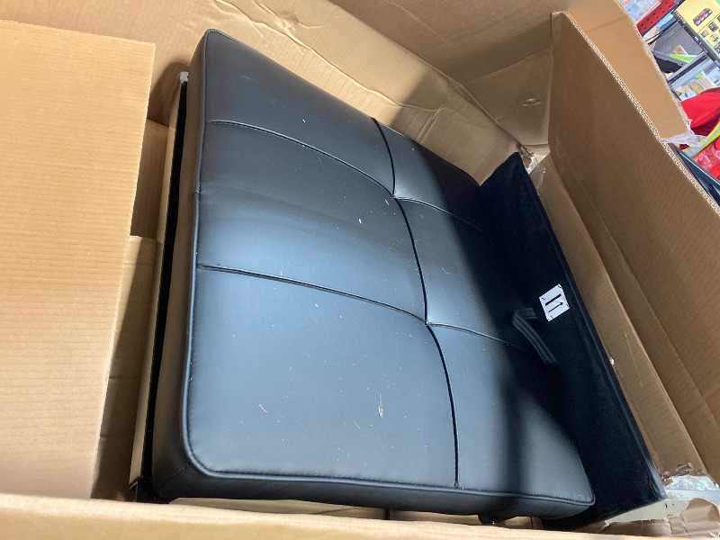 Photo 1 of **incomplete**** 4 in 1 Convertible Sleeper Chair Bed with Vibration Massage Lumbar Pillow, Single Sofa Recliner Featuring USB/Type-C Port, Cup Holders & Side Pocket, Space-Saving Pull Out Bed for Small Spaces, Black