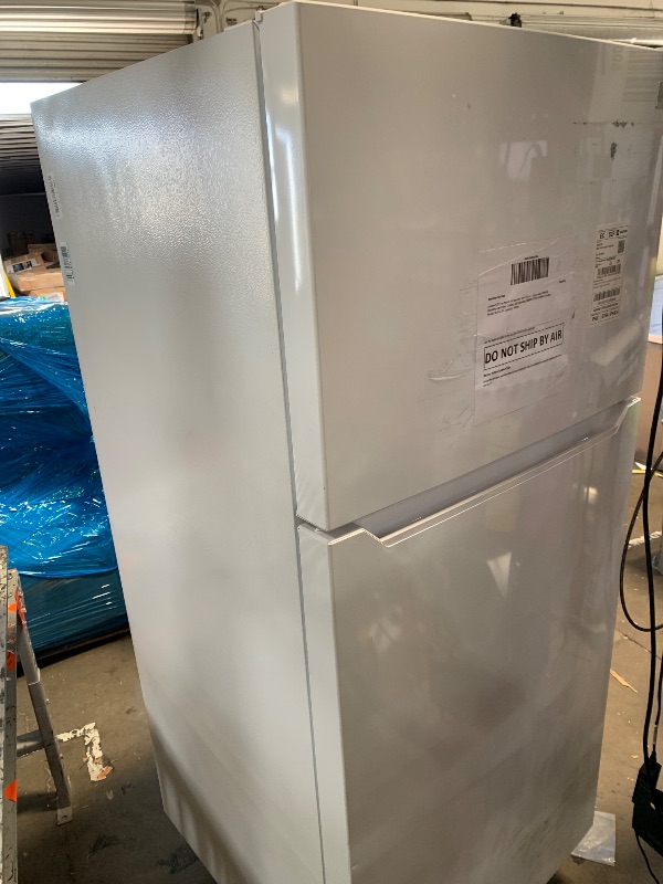 Photo 1 of **HAS SOME COSMETIC DAMAGED**Kenmore 30" Top Mount Refrigerator with Freezer - Adjustable Shelving, Humidity-Controlled Crispers, LED Lighting, ENERGY STAR Certified, Garage Ready, 18.1 cu. ft. Capacity - White