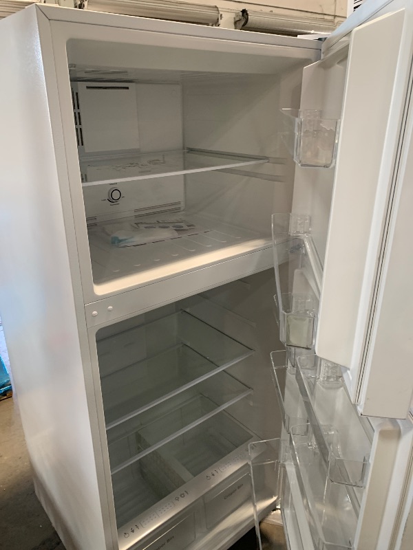Photo 1 of **HAS SOME COSMETIC DAMAGED**Kenmore 30" Top Mount Refrigerator with Freezer - Adjustable Shelving, Humidity-Controlled Crispers, LED Lighting, ENERGY STAR Certified, Garage Ready, 18.1 cu. ft. Capacity - White