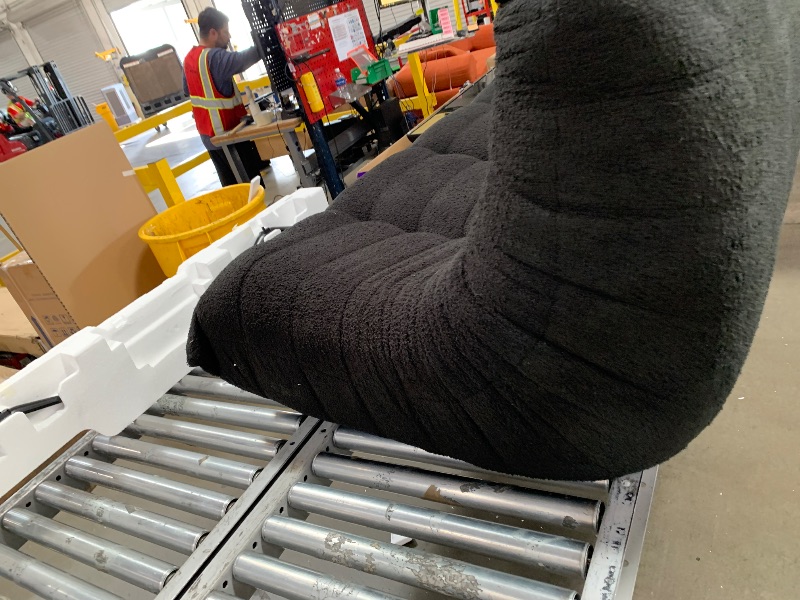 Photo 1 of *** DAMAGE SHOWN IN PHOTO ***Large black lounge chair