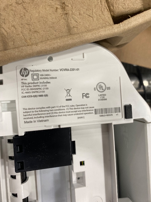 Photo 1 of **PARTS ONLY** HP DeskJet 2827e Wireless All-in-One Color Inkjet Printer, Scanner, Copier, Best-for-Home, 3 Month Instant Ink Trial Included, AI-Enabled (6W7F5A)