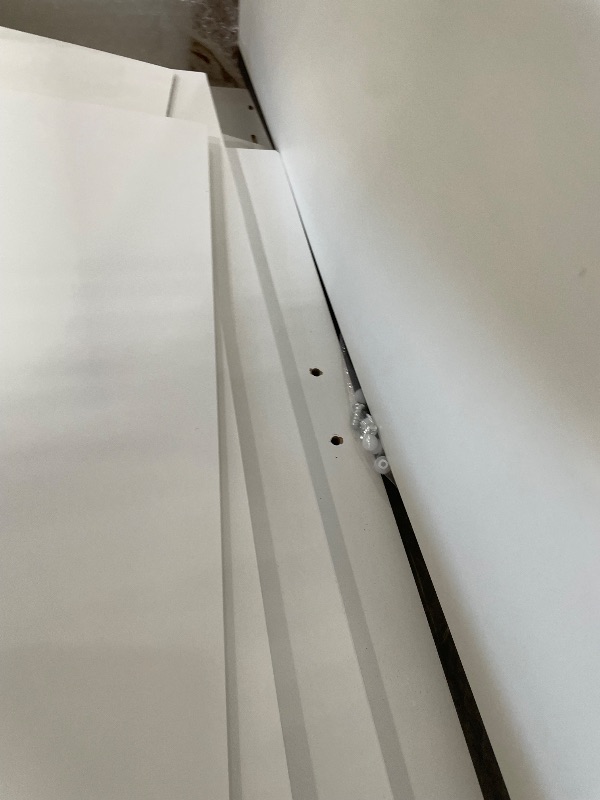 Photo 1 of **Parts Only*** Over The Toilet Storage Cabinet, Extendable Rolling Drawer-Style, Mobile, Acrylic Sliding Doors, Adjustable Shelving, Compact Bathroom Storage with Toilet Paper Holder for Bathroom, Laundry Room
