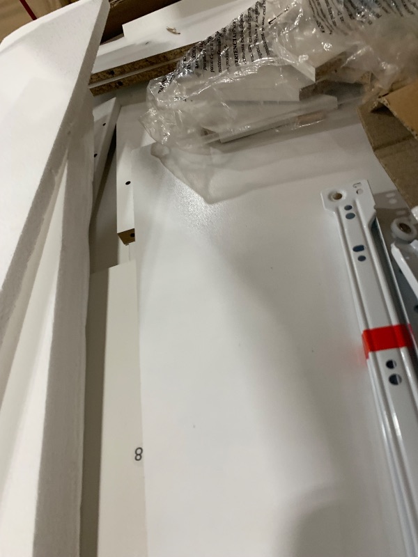 Photo 1 of **missing pieces, partial set** WHITE VANITY